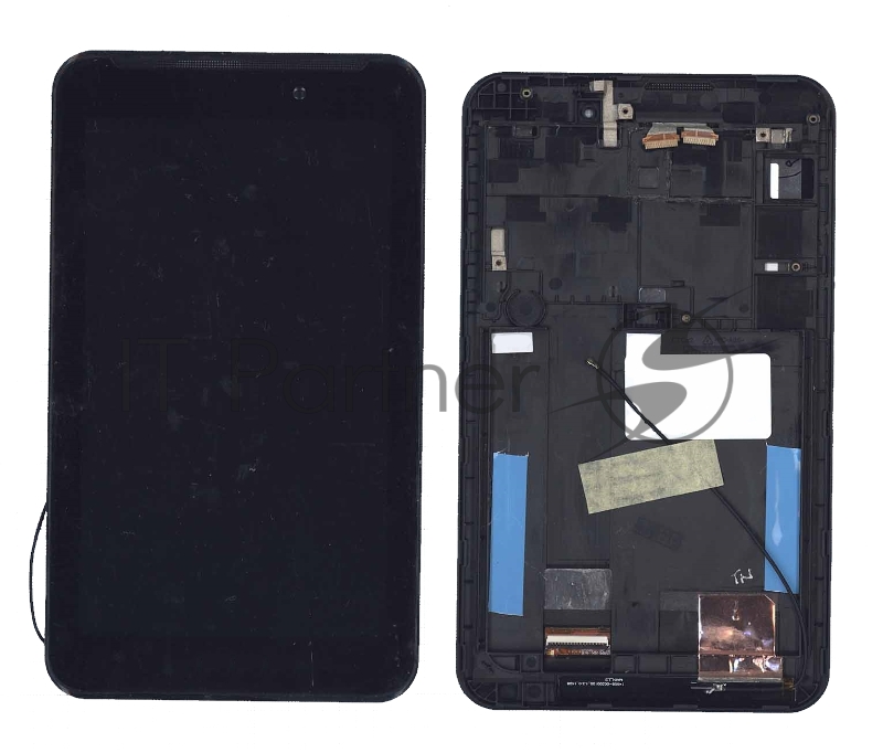 Модуль (матрица + тачскрин) для Asus Fonepad 7 FE170CG / MeMO Pad 7 ME170C черный с рамкой