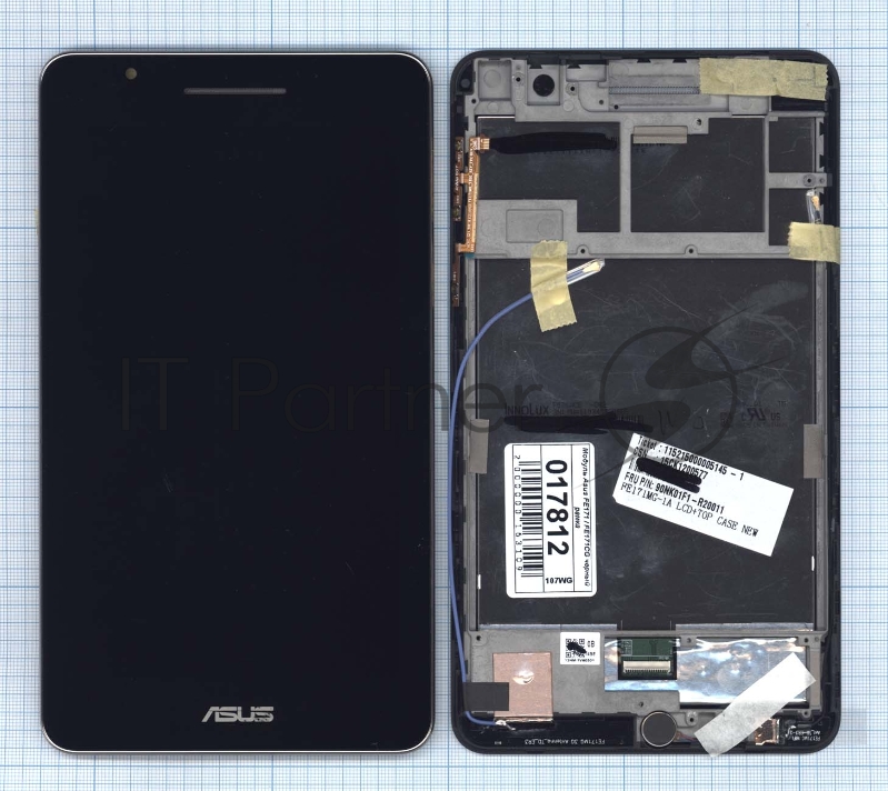 Модуль (матрица + тачскрин) для Asus Fonepad 7 FE171 / FE171CG черный с рамкой