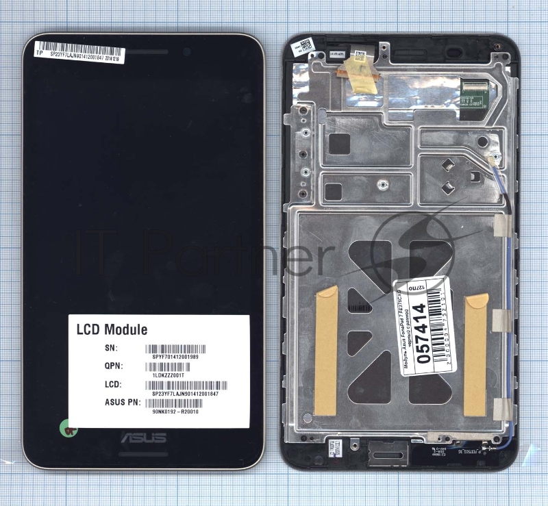 Модуль (матрица + тачскрин) для Asus FonePad 7 FE375CXG черный с рамкой