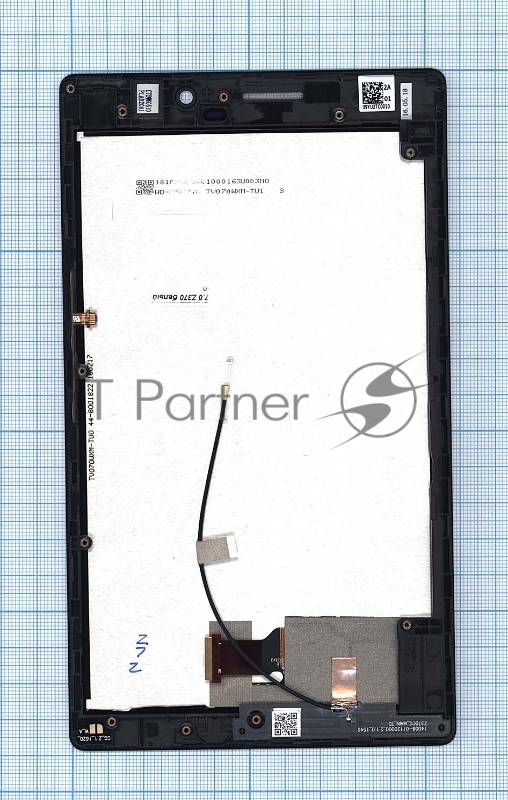 Модуль (матрица + тачскрин) для Asus ZenPad 7.0 Z370 белый с рамкой