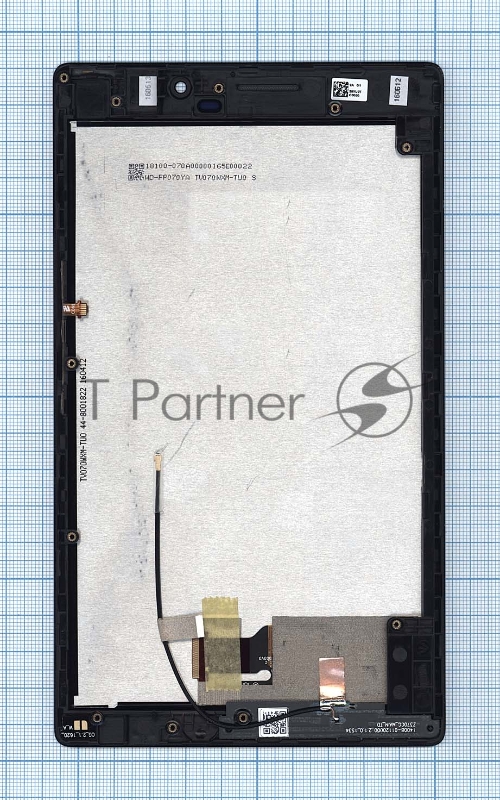 Модуль (матрица + тачскрин) для Asus ZenPad 7.0 Z370 черный с рамкой