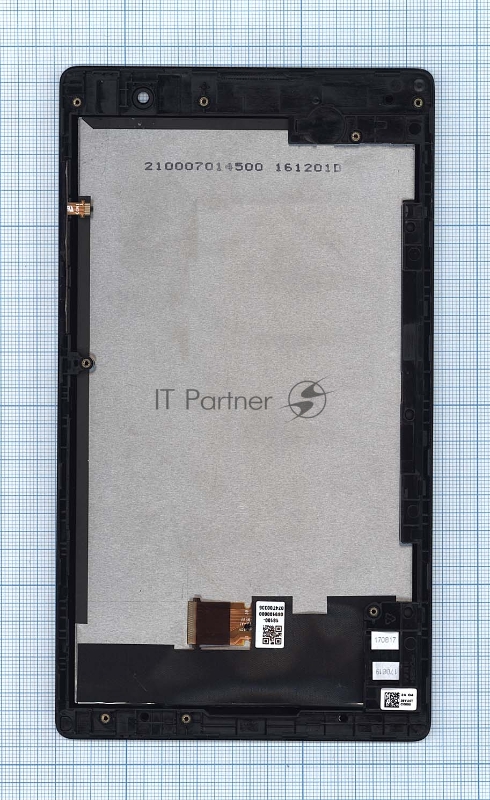 Модуль (матрица + тачскрин) для Asus ZenPad C 7.0 Z170C черный с серебристой рамкой