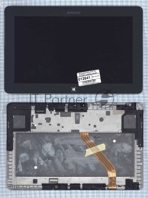 Модуль (матрица + тачскрин) для Samsung ATIV Tab GT-P8510 черный с рамкой