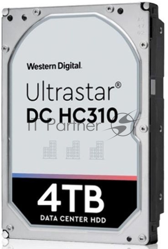 Жесткий диск WD Original SATA-III 4Tb 0B36040 HUS726T4TALE6L4 Ultrastar DC HC310 (7200rpm) 256Mb 3.5