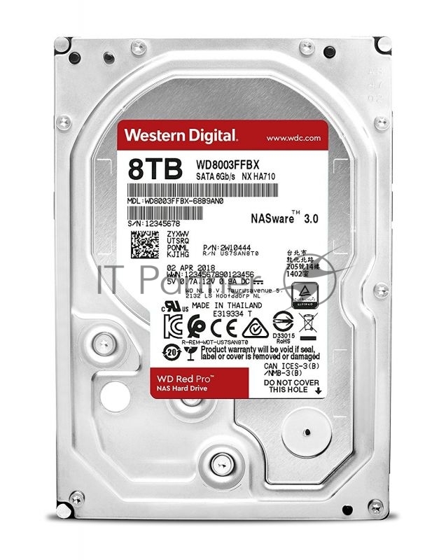 Жесткий диск WD Original SATA-III 8Tb WD8003FFBX Red Pro (7200rpm) 256Mb 3.5