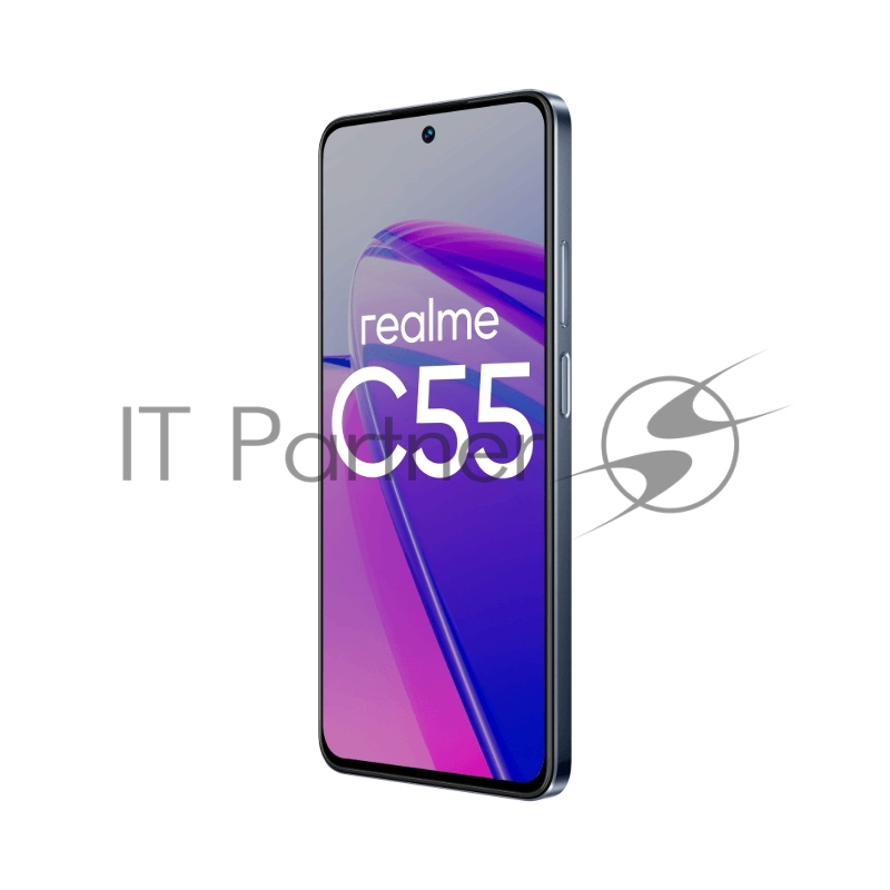 Смартфон Realme RMX3710 C55 256Gb 8Gb черный моноблок 3G 4G 6.72 1080x2400 Android 13 64Mpix 802.11 b/g/n/ac NFC GPS GSM900/1800 GSM1900 TouchSc microSD