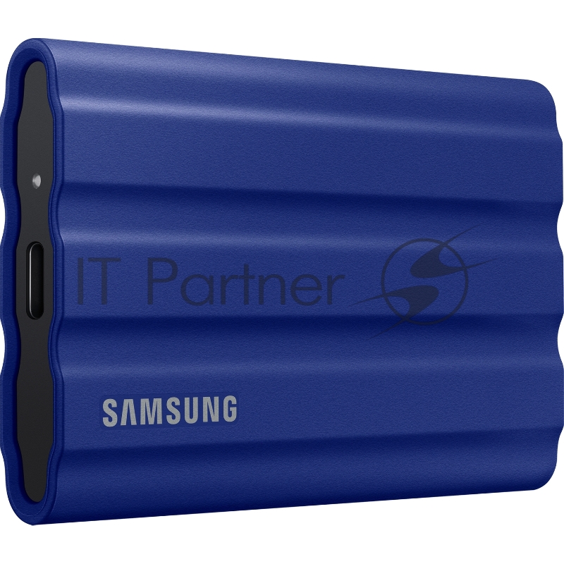 Накопитель Samsung External SSD T7 Shield, 2TB, Type C-to-C/A, USB 3.2 Gen2, R/W 1050/1000MB/s, IP65, 88x59x13mm, 98g, Blue (12 мес.)