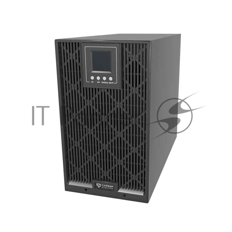 Источник бесперебойного питания/ ИБП Сайбер Электро ЭКСПЕРТ ПЛЮС-3000 Онлайн, Напольное исполнение 3000ВА/2700Вт. USB/RS-232/EPO/SNMPslot, 6 IEC С13 + 1 IEC С19 + Terminal, поставляется без аккумуляторных батарей, для работы необходим внешний батарей
