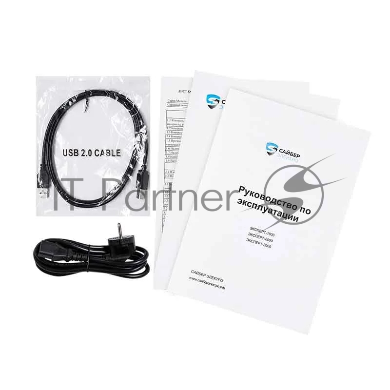 Источник бесперебойного питания/ ИБП Сайбер Электро ЭКСПЕРТ ПЛЮС-3000 Онлайн, Напольное исполнение 3000ВА/2700Вт. USB/RS-232/EPO/SNMPslot, 6 IEC С13 + 1 IEC С19 + Terminal, поставляется без аккумуляторных батарей, для работы необходим внешний батарей