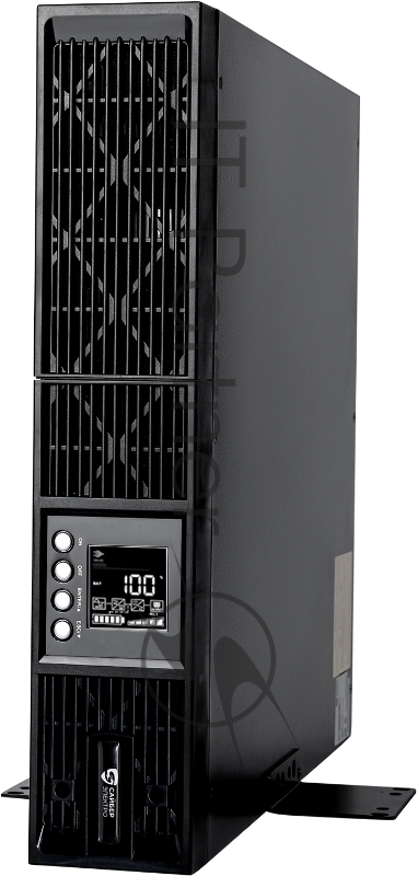Источник бесперебойного питания/ ИБП Сайбер Электро ЭКСПЕРТ ПЛЮС-2000 Онлайн, Напольное исполнение 2000ВА/1800Вт. USB/RS-232/EPO/SNMPslot, 4 IEC С13, поставляется без аккумуляторных батарей, для работы необходим внешний батарейный массив 48В, ток зар