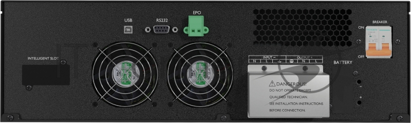Источник бесперебойного питания/ ИБП Сайбер Электро ЭКСПЕРТ ПЛЮС-6000 Онлайн, Напольное исполнение 6000ВА/5400Вт. USB/RS-232/EPO/SNMP slot/Тerminal, поставляется без аккумуляторных батарей, для работы необходим внешний батарейный массив 192В, ток зар