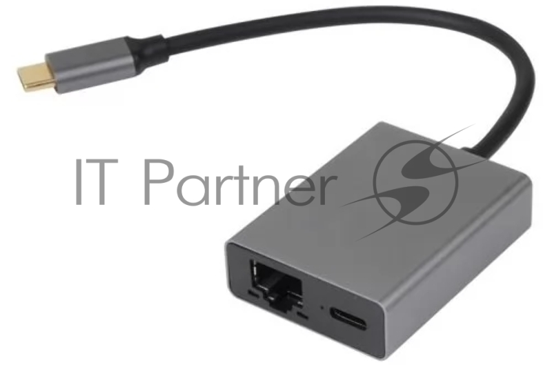 Адаптер TypeC--->RJ45+PD 100Вт, Allum Shell, VCOM <CU4591>