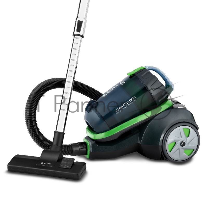 Пылесос VITEK VT-8130 2200 ВТ черный/зеленый