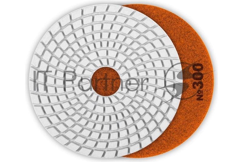 Круг ЗУБР 100мм №300 алмазный гибкий шлифовальный круг (Черепашка) для мокрого шлифования