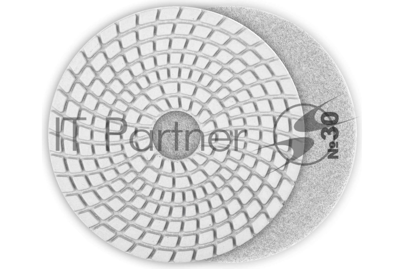 Круг ЗУБР 100мм №30 алмазный гибкий шлифовальный круг (Черепашка) для мокрого шлифования