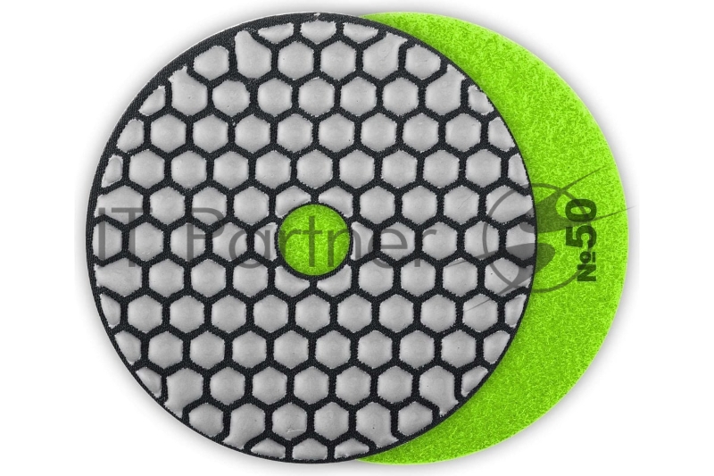 Круг ЗУБР 100мм №50 алмазный гибкий шлифовальный круг (Черепашка) для сухого шлифования