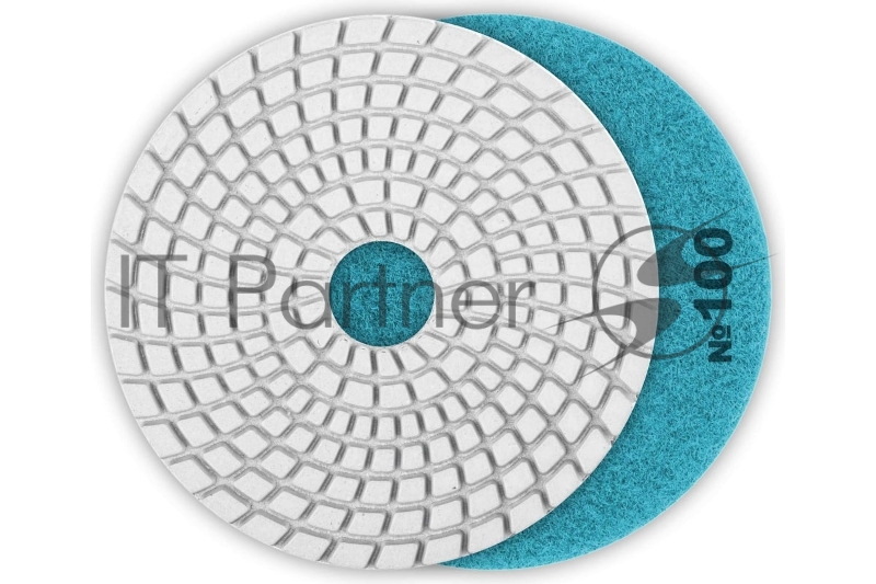 Круг ЗУБР 125мм №100 алмазный гибкий шлифовальный круг (Черепашка) для мокрого шлифования