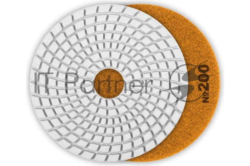 Круг ЗУБР 125мм №200 алмазный гибкий шлифовальный круг (Черепашка) для мокрого шлифования