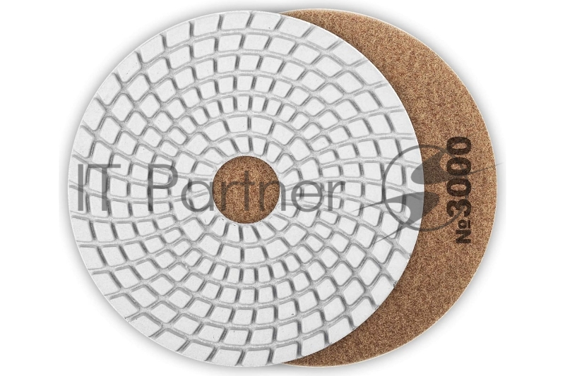 Круг ЗУБР 125мм №3000 алмазный гибкий шлифовальный круг (Черепашка) для мокрого шлифования