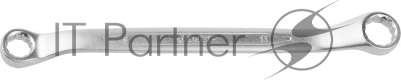 Накидной гаечный ключ изогнутый 9 x 11 мм, ЗУБР