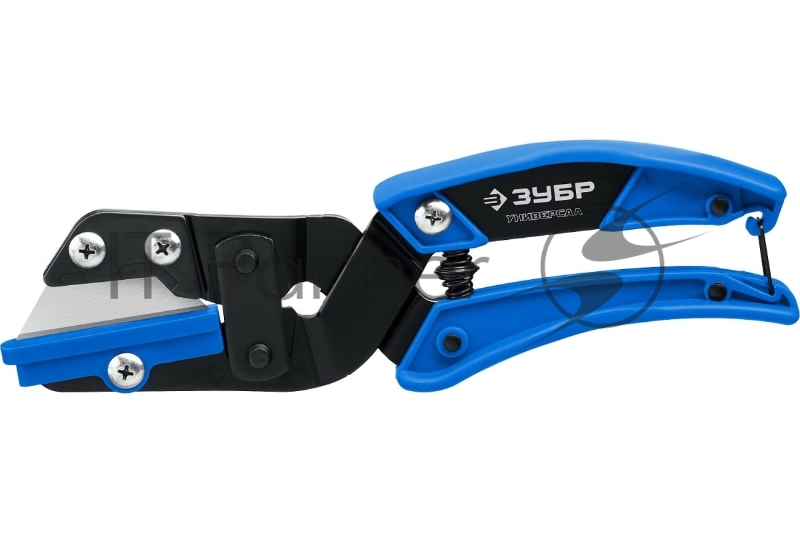 Угловые ножницы ЗУБР Универсал со сменным трапециевидным лезвием, для пластмассовых и резиновых профилей