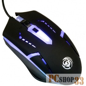Мышь Мышь MGK-03U Dialog Gan-Kata - игровая, 4 кнопки + ролик, 7-ми цветная подсветка, USB, черная