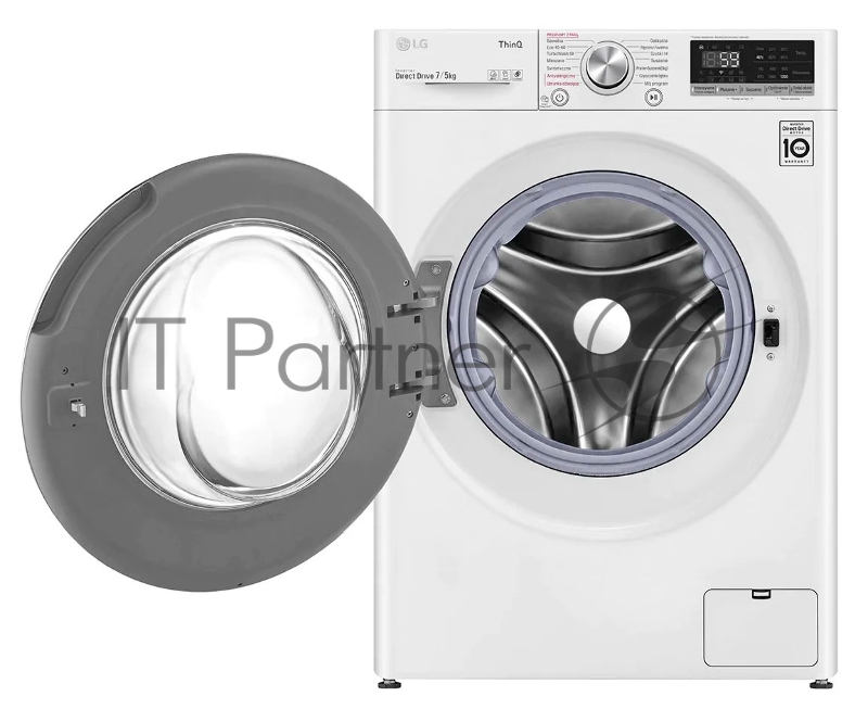 Стиральная машина LG F2DV5S7S1E (Панель управления на Английском языке), класс: E загр.фронтальная макс.:7кг (с сушкой) белый