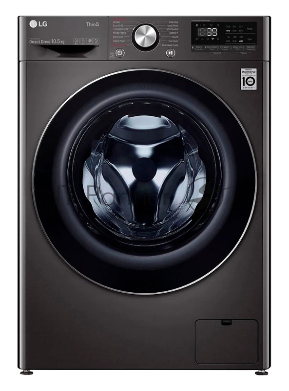 Стиральная машина LG F4WV910P2SE (Панель управления на Английском языке), класс: A загр.фронтальная макс.:10.5кг черный