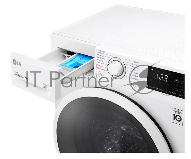 Стиральная машина LG F2WV3S7S0E (Панель управления на Английском языке), класс: D загр.фронтальная макс.:7кг белый