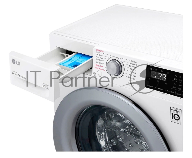Стиральная машина LG F2WV3S7S4E (Панель управления на Английском языке), класс: D загр.фронтальная макс.:7кг белый
