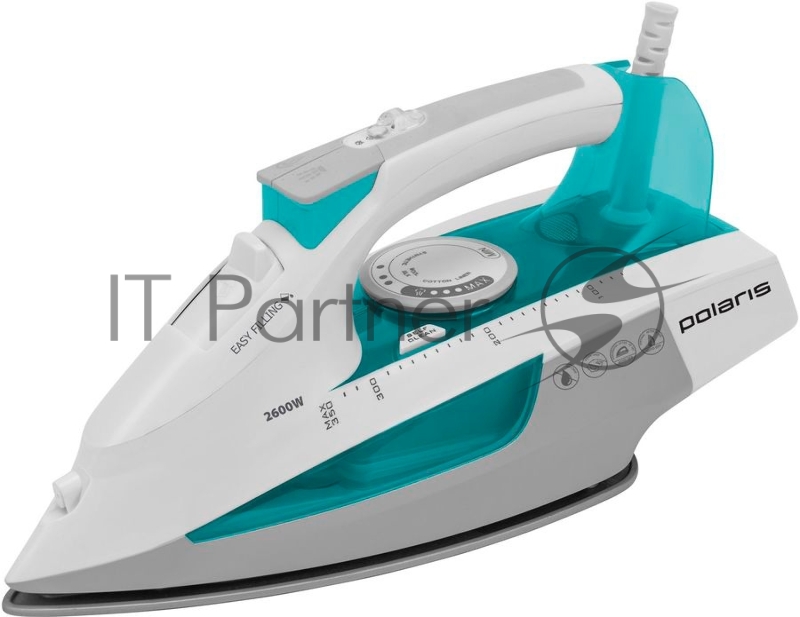 Утюг POLARIS PIR2695AK 3m Белый/Аквамарин 2600Вт