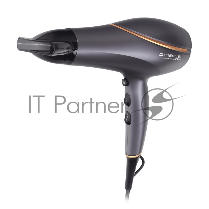 Фен POLARIS PHD2290Ti Tourmaline PROF Графитовый/золотой 2200Вт