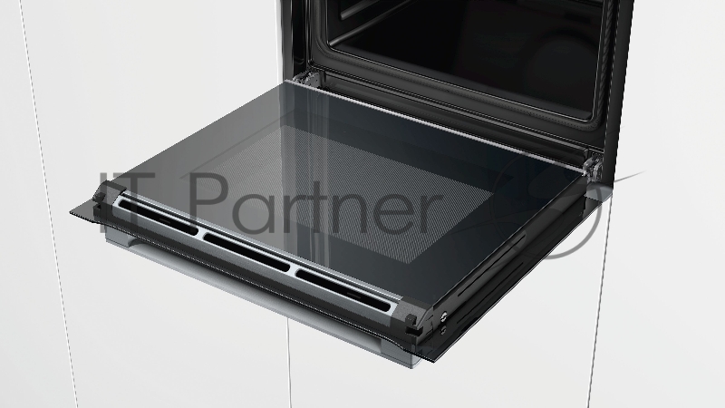 Электрический духовой шкаф Bosch HBG632BS1 59.5x59.4x54.8 см, 71л, дисплей, 8 режимов, сталь