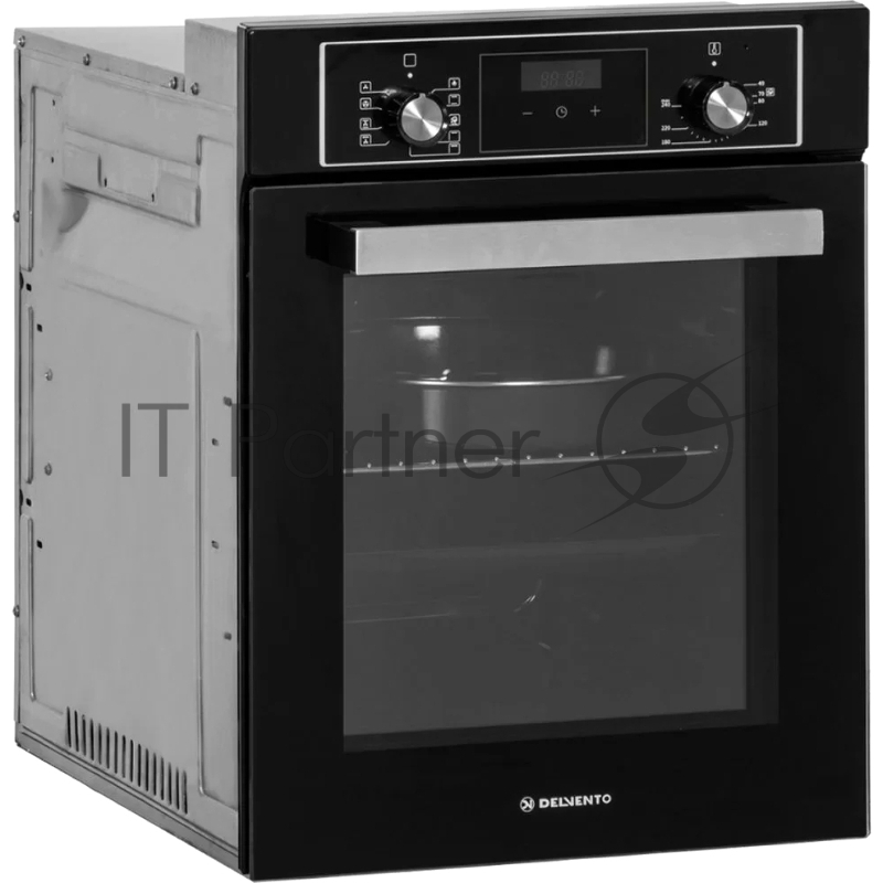 Встраиваемый духовой шкаф 45 см, ЦВЕТ: черная эмаль, ФУНКЦИИ: 9 функций (КОНВЕКЦИЯ и ГРИЛЬ), Электронный таймер с напоминанием (90 МИН.), Поворотные ручки управления, LOW-E СТЕКЛО: 2 стекла, Дополнительный круглый противень: есть