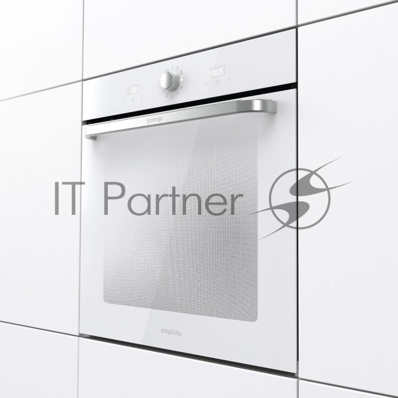 Электрическая духовка Gorenje BOS67371SYW 60 см, 77 л, Коллекция: Simplicity, Очистка паром AquaClean, 12 режимов, белый цвет