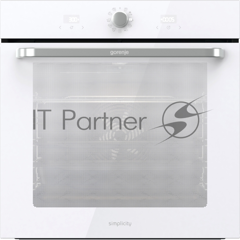 Электрическая духовка Gorenje BOS67371SYW 60 см, 77 л, Коллекция: Simplicity, Очистка паром AquaClean, 12 режимов, белый цвет