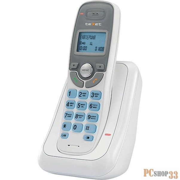 Телефон TEXET TX-D6905A белый (громкая связь,телефонная книга на 50 имен и номеров, определитель номера, будильник)