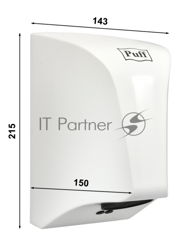 Сушилка для рук Puff 8809 850Вт белый