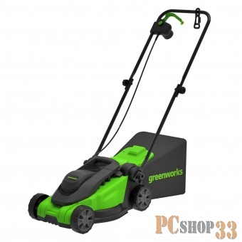 Газонокосилка электрическая GreenWorks GD1200LM32, 220v, 32 см, 1.2 кВт (2517807)
