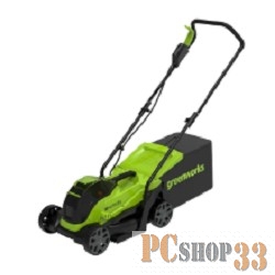Газонокосилка аккумуляторная GreenWorks GD24LM33, 24v, 33 см, без АКБ и ЗУ (2516107)