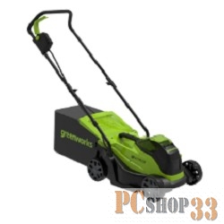 Газонокосилка аккумуляторная GreenWorks GD24LM33, 24v, 33 см, без АКБ и ЗУ (2516107)