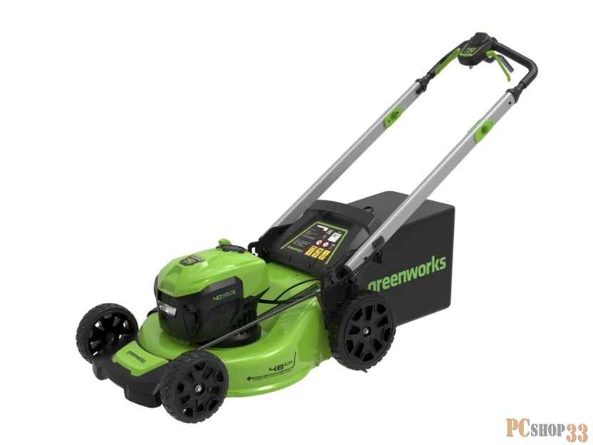 Газонокосилка аккумуляторная GreenWorks GD40LM48SP, 40v, 48 см, без АКБ и ЗУ (2517407)