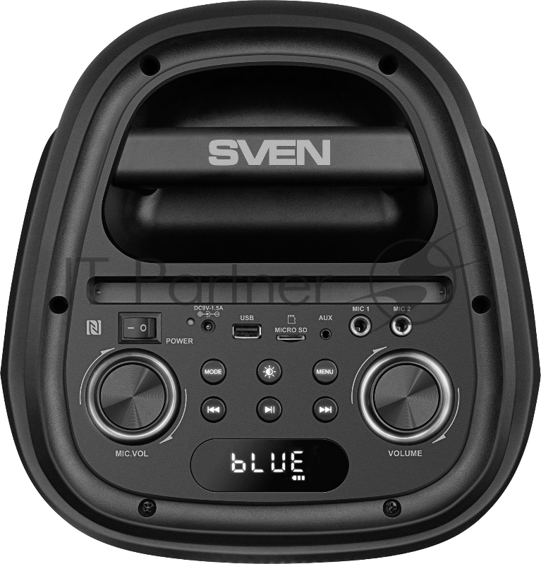 Колонка порт. Sven PS-800 черный 100W 2.0 BT 10м 4400mAh