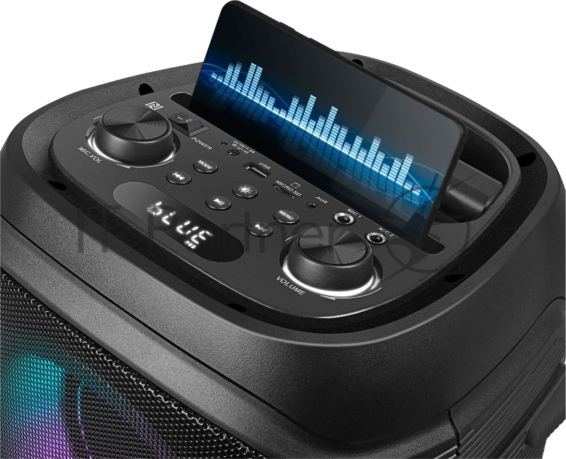 Колонка порт. Sven PS-800 черный 100W 2.0 BT 10м 4400mAh