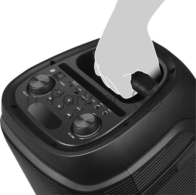 Колонка порт. Sven PS-800 черный 100W 2.0 BT 10м 4400mAh