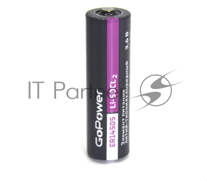 Батарейка GoPower 14505 PC1 Li-SOCl2 3.6V без выводов (1/10/500)