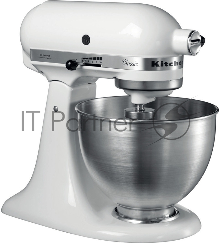 Миксер KitchenAid Classic, настольный, с откидным блоком, 4,3 л, белый
