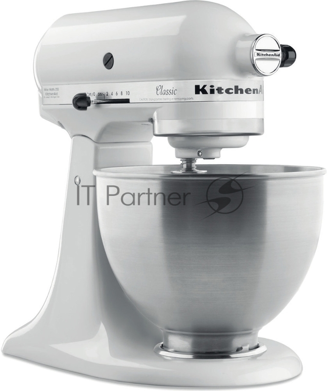 Миксер KitchenAid Classic, настольный, с откидным блоком, 4,3 л, белый