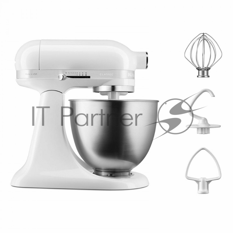 Настольный миксер с откидным блоком, 3.3 л, белый