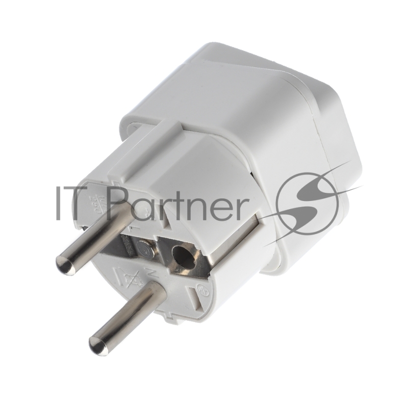 Сетевой переходник GoPower универсальный 1р.С/З белый (1/10/800)